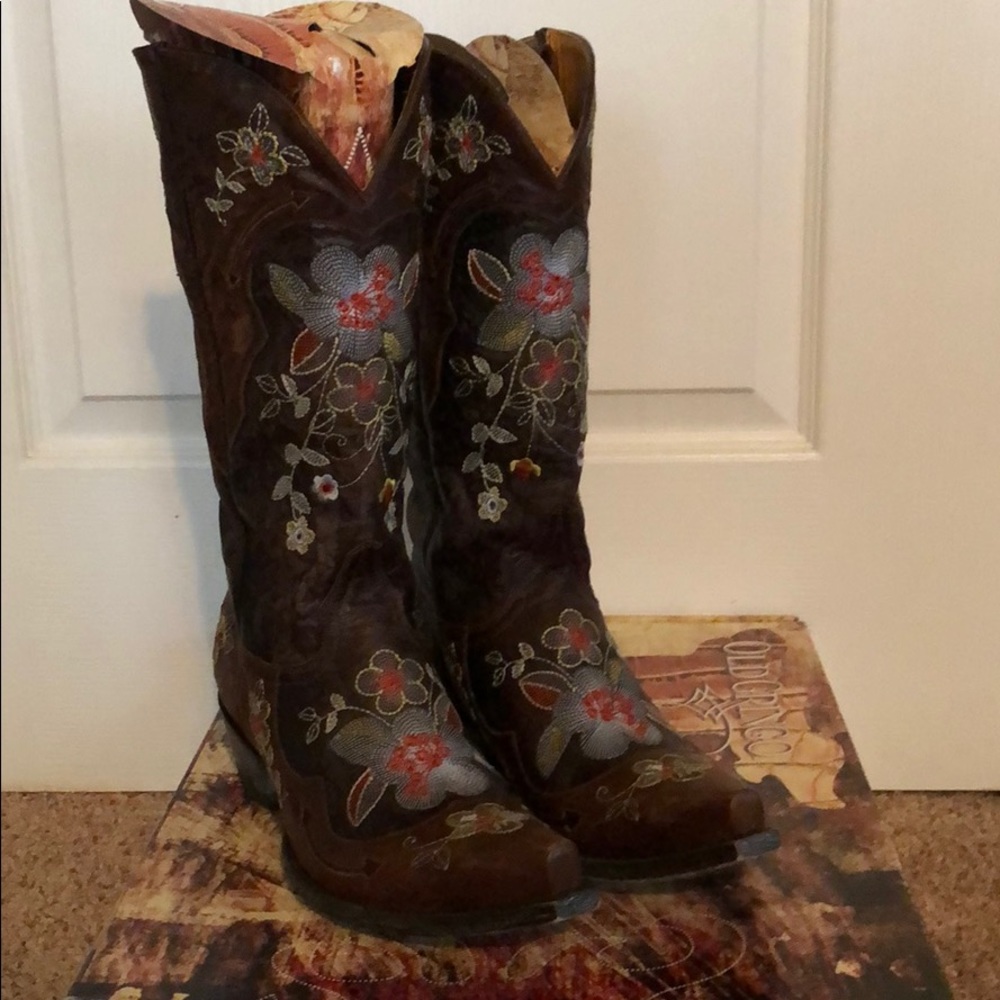 Old Gringo Bonnie Choc/Brass Boots